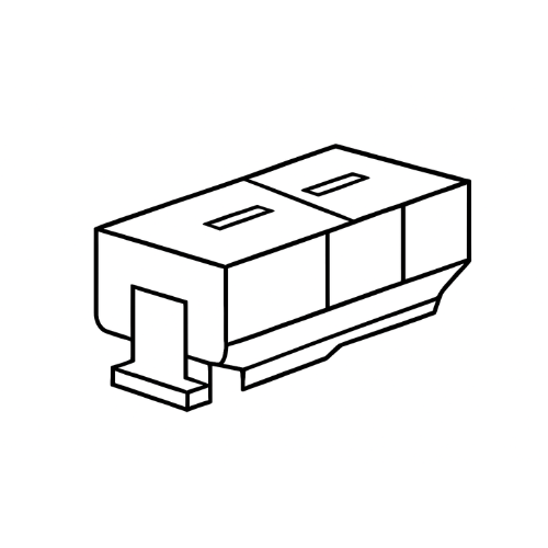 Minimalist illustration of a rectangular object.
